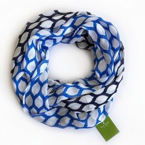 NWT Kate Spade Geometric Lemon Infinity Scarf